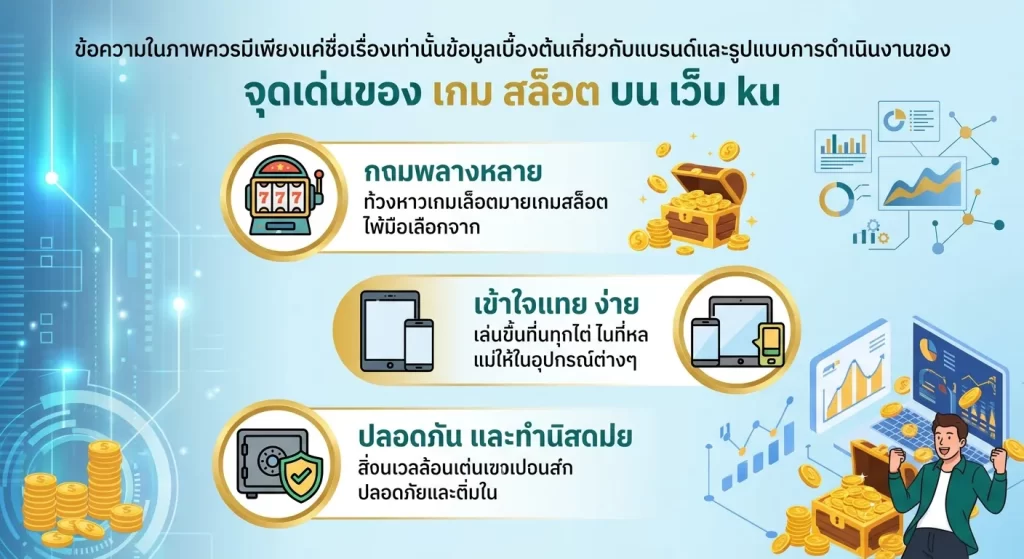 จุดเด่นของ เกม สล็อต บน เว็บ ku